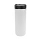 aerial view a white 17 oz full color brew stainless steel tumbler, image 1 of 2