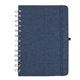 aerial view a navy rpet notebook with phone holder, image 1 of 2