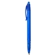 aerial view a translucent blue vista retractable ballpoint pen, image 1 of 2