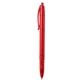 aerial view a translucent red vista retractable ballpoint pen, image 1 of 2