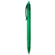 aerial view a translucent green vista retractable ballpoint pen, image 1 of 2