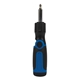 aerial view a blue edmund 3- position, 12- bit screwdriver tool, image 1 of 5