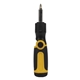 aerial view a yellow edmund 3- position, 12- bit screwdriver tool, image 1 of 5