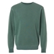aerial view a alpine green independent trading company unisex midweight pigment dyed crew neck, image 1 of 3