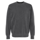 aerial view a black independent trading company unisex midweight pigment dyed crew neck, image 1 of 3