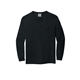 aerial view a black comfort colors(r) heavyweight ring spun long sleeve pocket tee, image 1 of 3