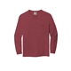 aerial view a brick comfort colors(r) heavyweight ring spun long sleeve pocket tee, image 1 of 3