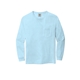 aerial view a chambray comfort colors(r) heavyweight ring spun long sleeve pocket tee, image 1 of 3