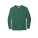 aerial view a light green comfort colors(r) heavyweight ring spun long sleeve pocket tee, image 1 of 3