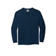aerial view a true navy comfort colors(r) heavyweight ring spun long sleeve pocket tee, image 1 of 3