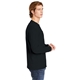 aerial view a black comfort colors(r) heavyweight ring spun long sleeve pocket tee, image 3 of 3