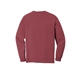 aerial view a brick comfort colors(r) heavyweight ring spun long sleeve pocket tee, image 2 of 3
