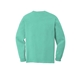 aerial view a chalky mint comfort colors(r) heavyweight ring spun long sleeve pocket tee, image 2 of 3