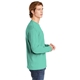aerial view a chalky mint comfort colors(r) heavyweight ring spun long sleeve pocket tee, image 3 of 3