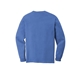 aerial view a flo blue comfort colors(r) heavyweight ring spun long sleeve pocket tee, image 2 of 3