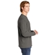 aerial view a grey comfort colors(r) heavyweight ring spun long sleeve pocket tee, image 3 of 3