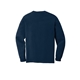 aerial view a true navy comfort colors(r) heavyweight ring spun long sleeve pocket tee, image 2 of 3