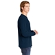 aerial view a true navy comfort colors(r) heavyweight ring spun long sleeve pocket tee, image 3 of 3
