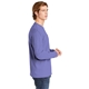 aerial view a violet comfort colors(r) heavyweight ring spun long sleeve pocket tee, image 3 of 3