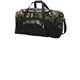 a military camo/ black port authority(r) - standard colorblock sport duffel