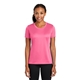 a neon pink port company(r) ladies performance tee