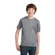 aerial view a athletic heather port company youth essential t - shirt, image 1 of 6
