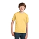 aerial view a daffodil yellow port company youth essential t - shirt, image 1 of 6