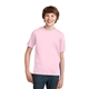 aerial view a pale pink port company youth essential t - shirt, image 1 of 6