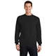 aerial view a jet black port company classic crewneck sweatshirt, image 1 of 6