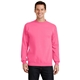 aerial view a neon pink port company classic crewneck sweatshirt, image 1 of 6