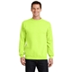 aerial view a neon yellow port company classic crewneck sweatshirt, image 1 of 6