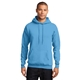 aerial view a aquatic blue port company classic pullover hooded sweatshirt, image 1 of 6