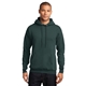 aerial view a dark green port company classic pullover hooded sweatshirt, image 1 of 6