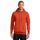 aerial view a orange port company classic pullover hooded sweatshirt, image 1 of 6