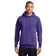 aerial view a purple port company classic pullover hooded sweatshirt, image 1 of 6