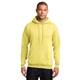 aerial view a yellow port company classic pullover hooded sweatshirt, image 1 of 6