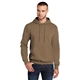 aerial view a woodland brown port company classic pullover hooded sweatshirt, image 1 of 6
