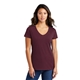 a athletic maroon port company(r) ladies fan favorite v - neck tee