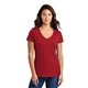 a team cardinal port company(r) ladies fan favorite v - neck tee
