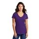a team purple port company(r) ladies fan favorite v - neck tee