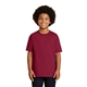 aerial view a cardinal red gildan(r) - youth ultra cotton(r) 100 cotton t - shirt, image 1 of 6