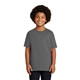 aerial view a charcoal gildan(r) - youth ultra cotton(r) 100 cotton t - shirt, image 1 of 6