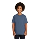 aerial view a indigo blue gildan(r) - youth ultra cotton(r) 100 cotton t - shirt, image 1 of 6
