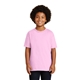 aerial view a light pink gildan(r) - youth ultra cotton(r) 100 cotton t - shirt, image 1 of 6