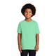 aerial view a mint green gildan(r) - youth ultra cotton(r) 100 cotton t - shirt, image 1 of 6