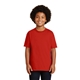 aerial view a red gildan(r) - youth ultra cotton(r) 100 cotton t - shirt, image 1 of 6