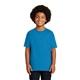 aerial view a sapphire gildan(r) - youth ultra cotton(r) 100 cotton t - shirt, image 1 of 6