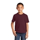 aerial view a athletic maroon port company(r) youth fan favorite(tm)tee, image 1 of 7