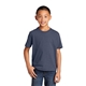 aerial view a heather navy port company(r) youth fan favorite(tm)tee, image 1 of 7
