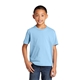 aerial view a light blue port company(r) youth fan favorite(tm)tee, image 1 of 7